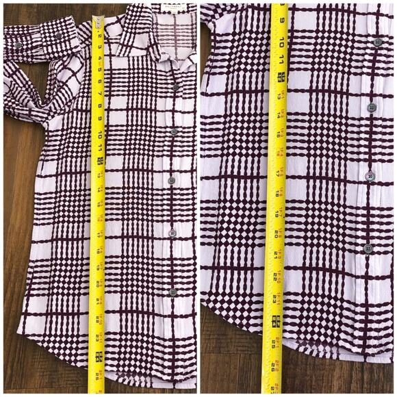 Equipment Button Front Blouse Top Long Sleeve Viscose Career Size Small Purple - Picture 10 of 12